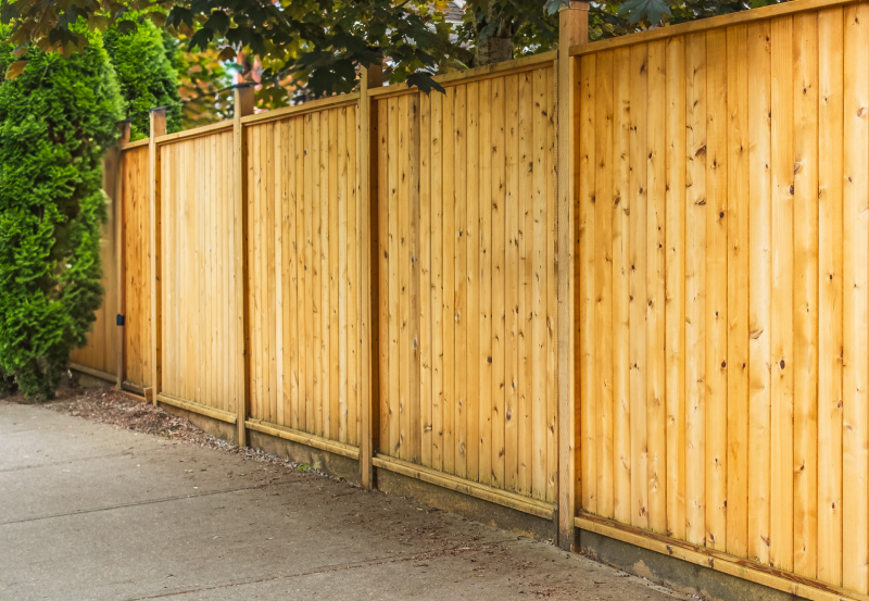 An image depicting a garden fence