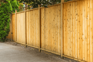 An image depicting a garden fence