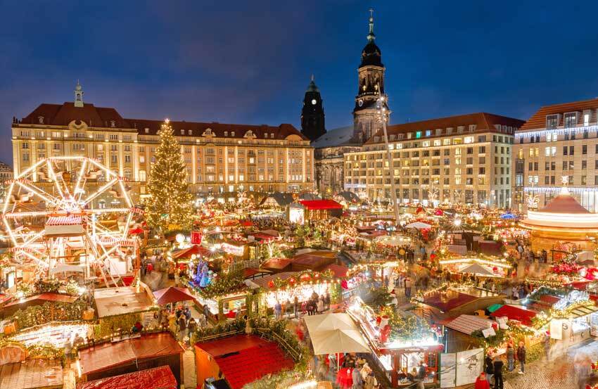 A festive christmas market