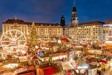 A festive Christmas market