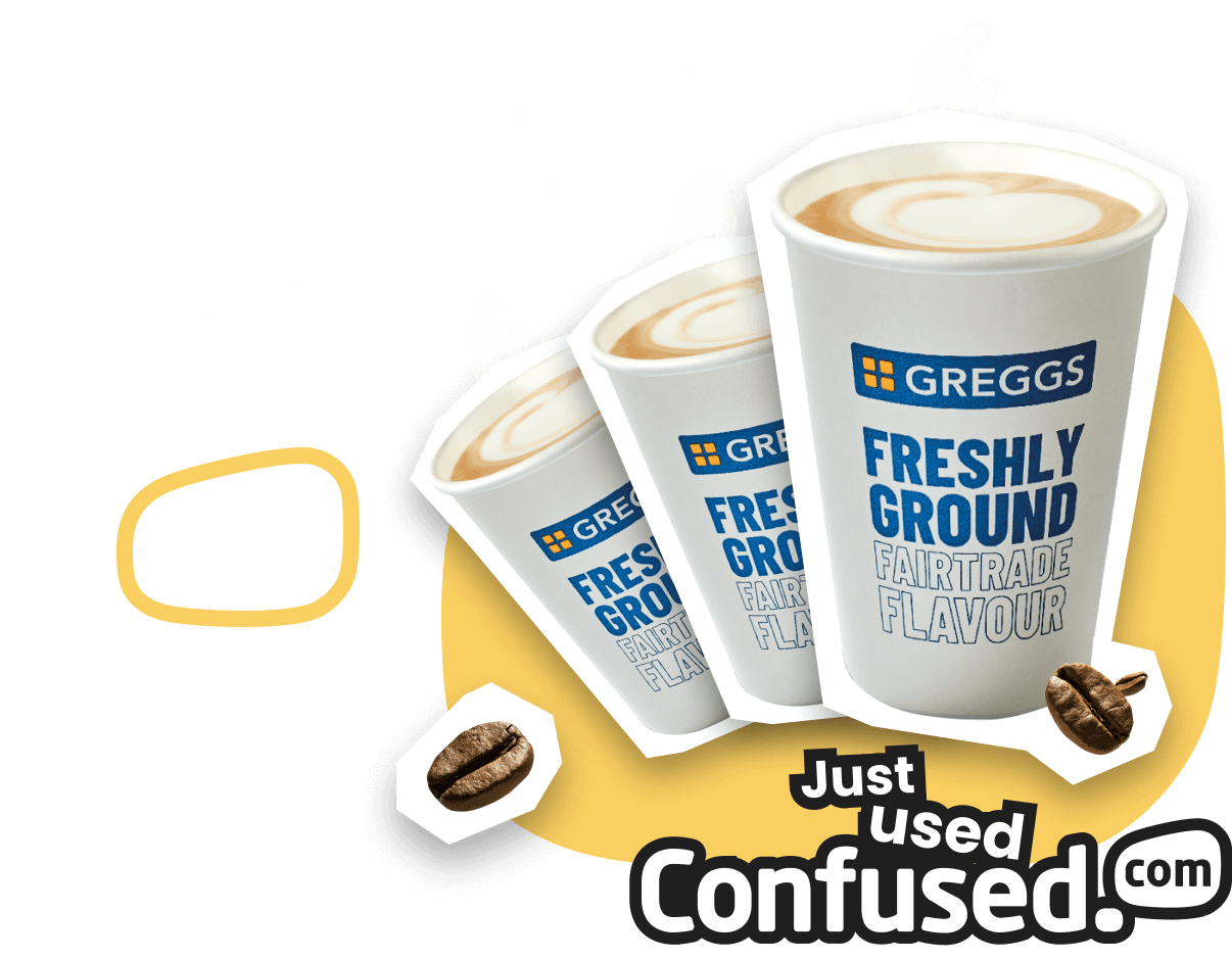 Image of 3Greggs coffee cups